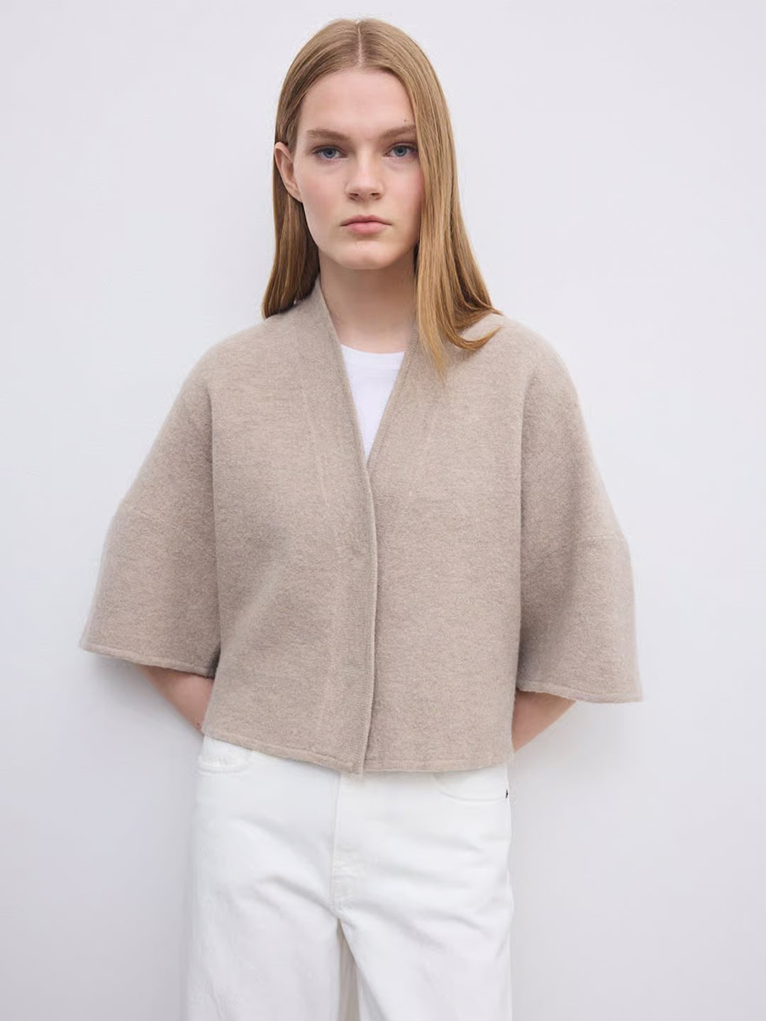 Short Wool Cardigan