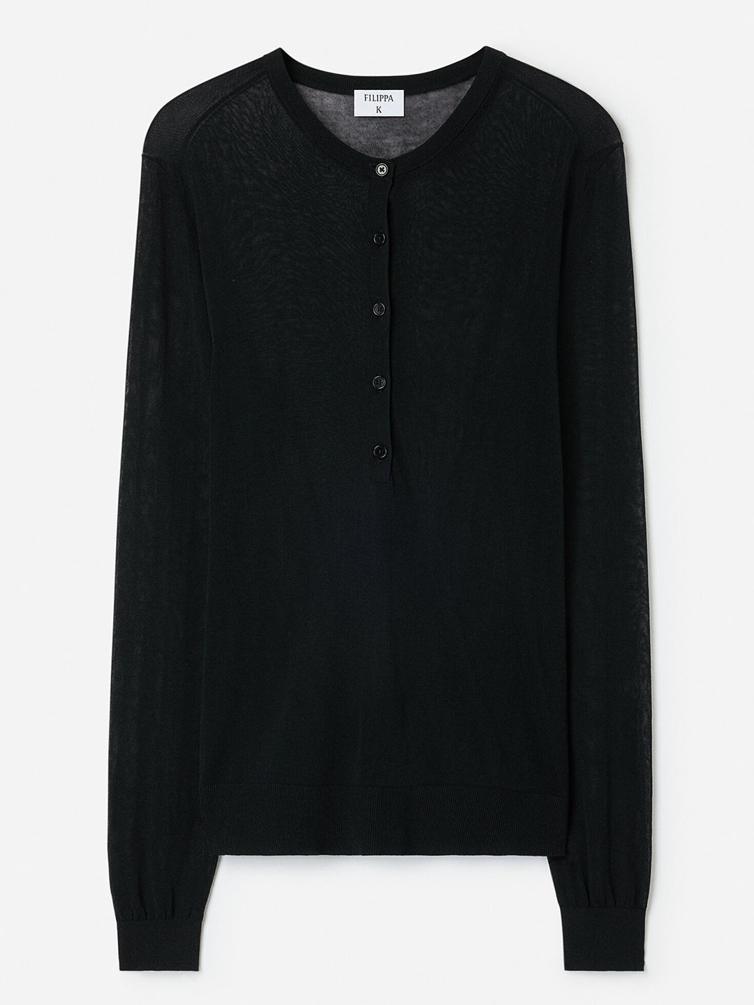 Sheer Knit Henley