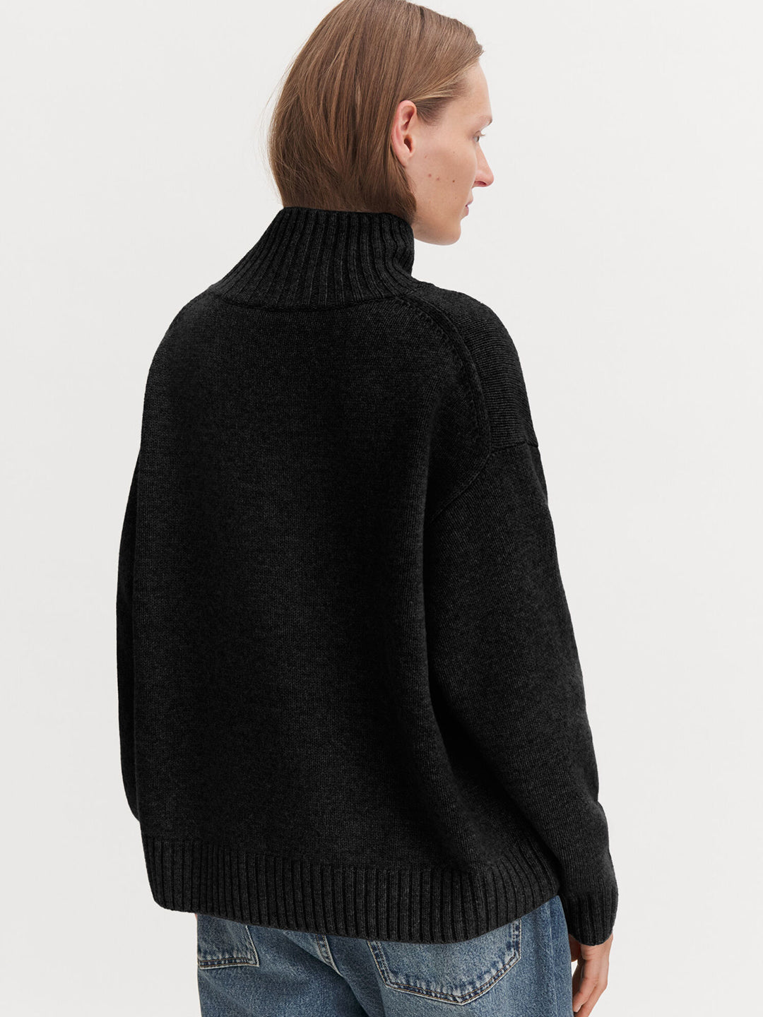 Wool Cashmere Turtleneck Sweater