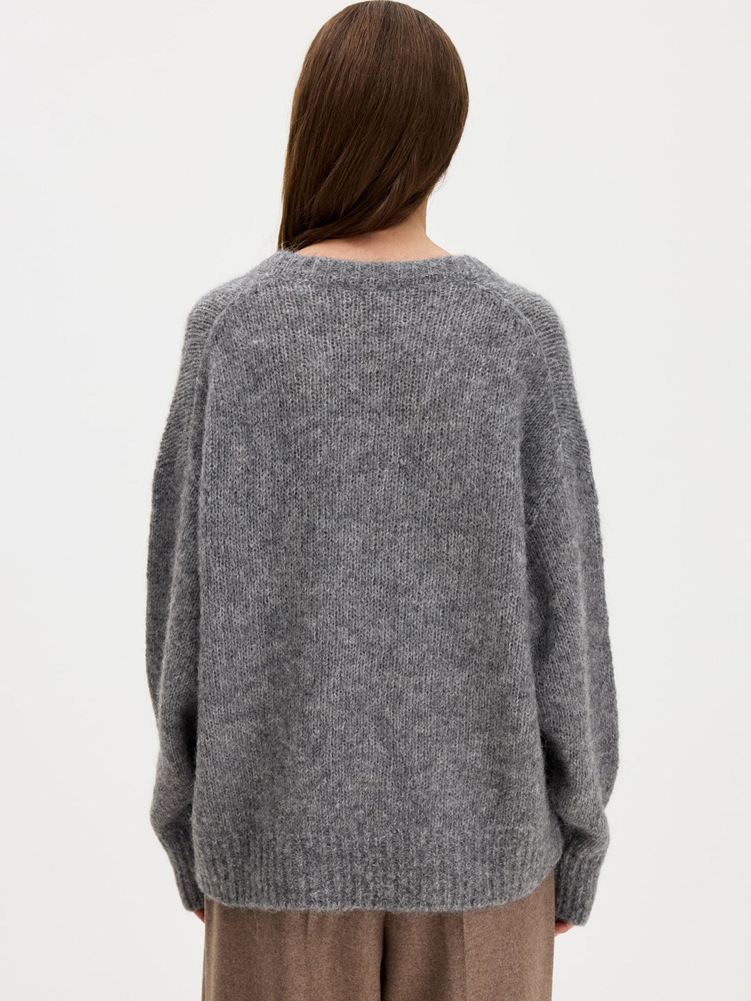Hairy Alpaca V-Neck Sweater