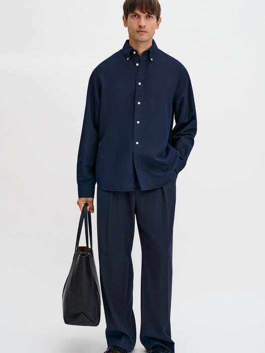 Relaxed Cotton Linen Shirt