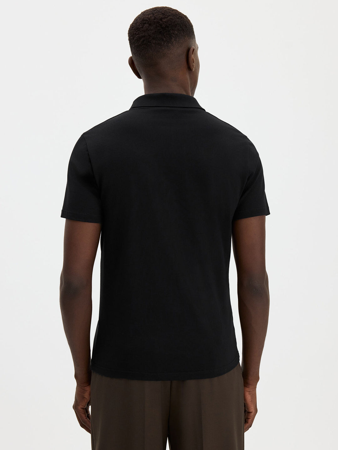 Stretch Cotton Polo T-Shirt