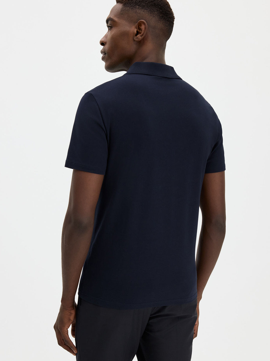Stretch Cotton Polo T-Shirt