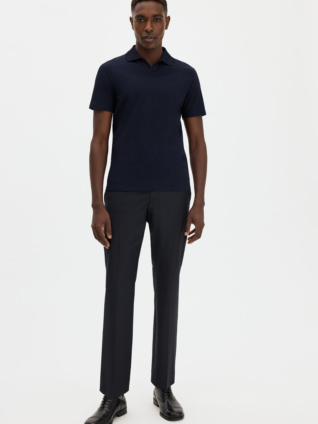 Stretch Cotton Polo T-Shirt