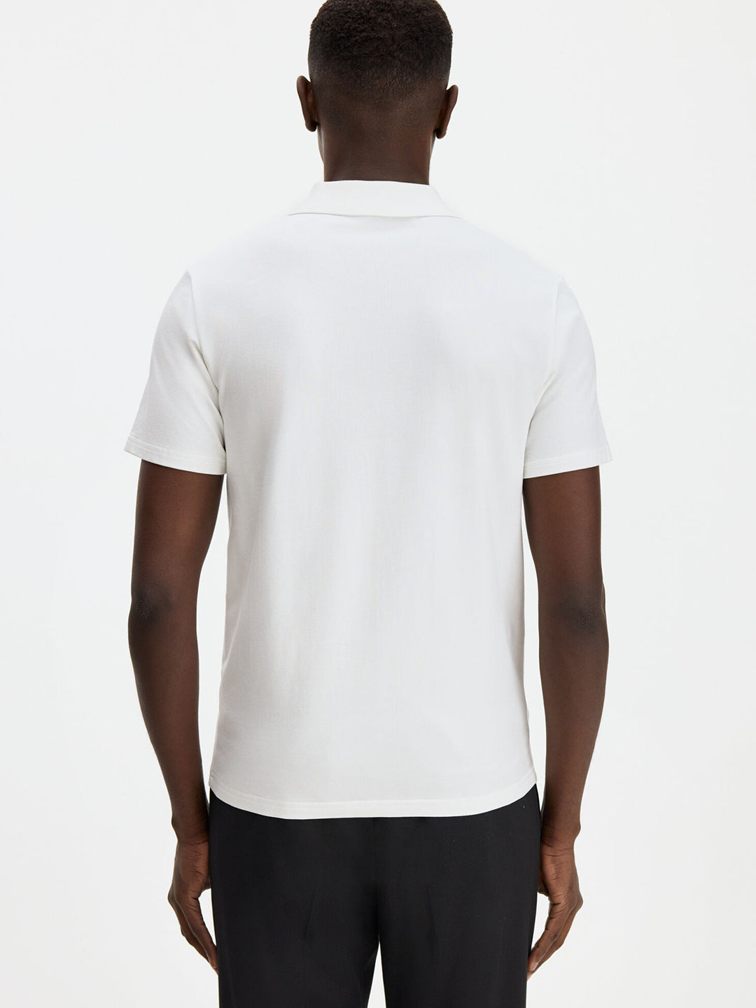 Stretch Cotton Polo T-Shirt