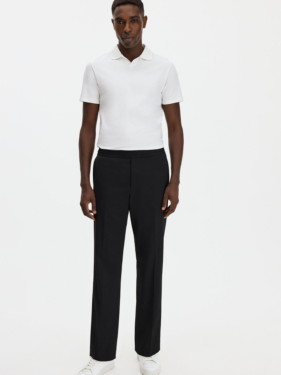 Stretch Cotton Polo T-Shirt