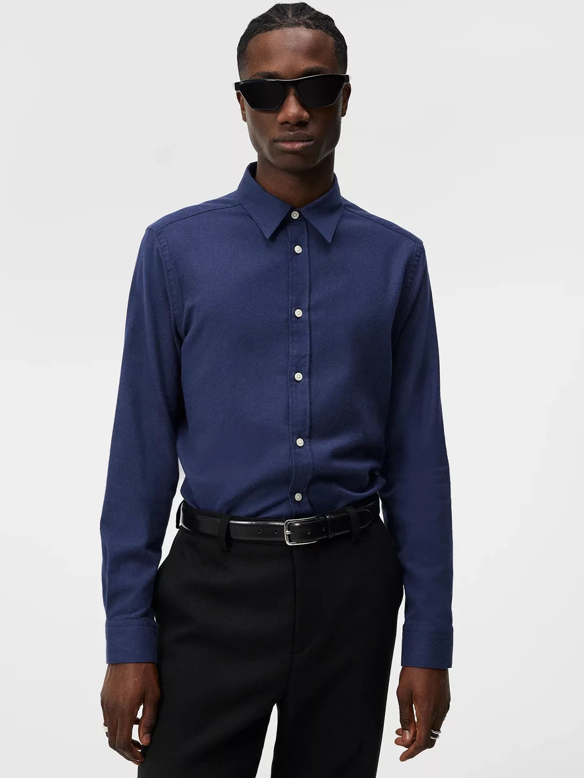 Light Flannel Slim Shirt