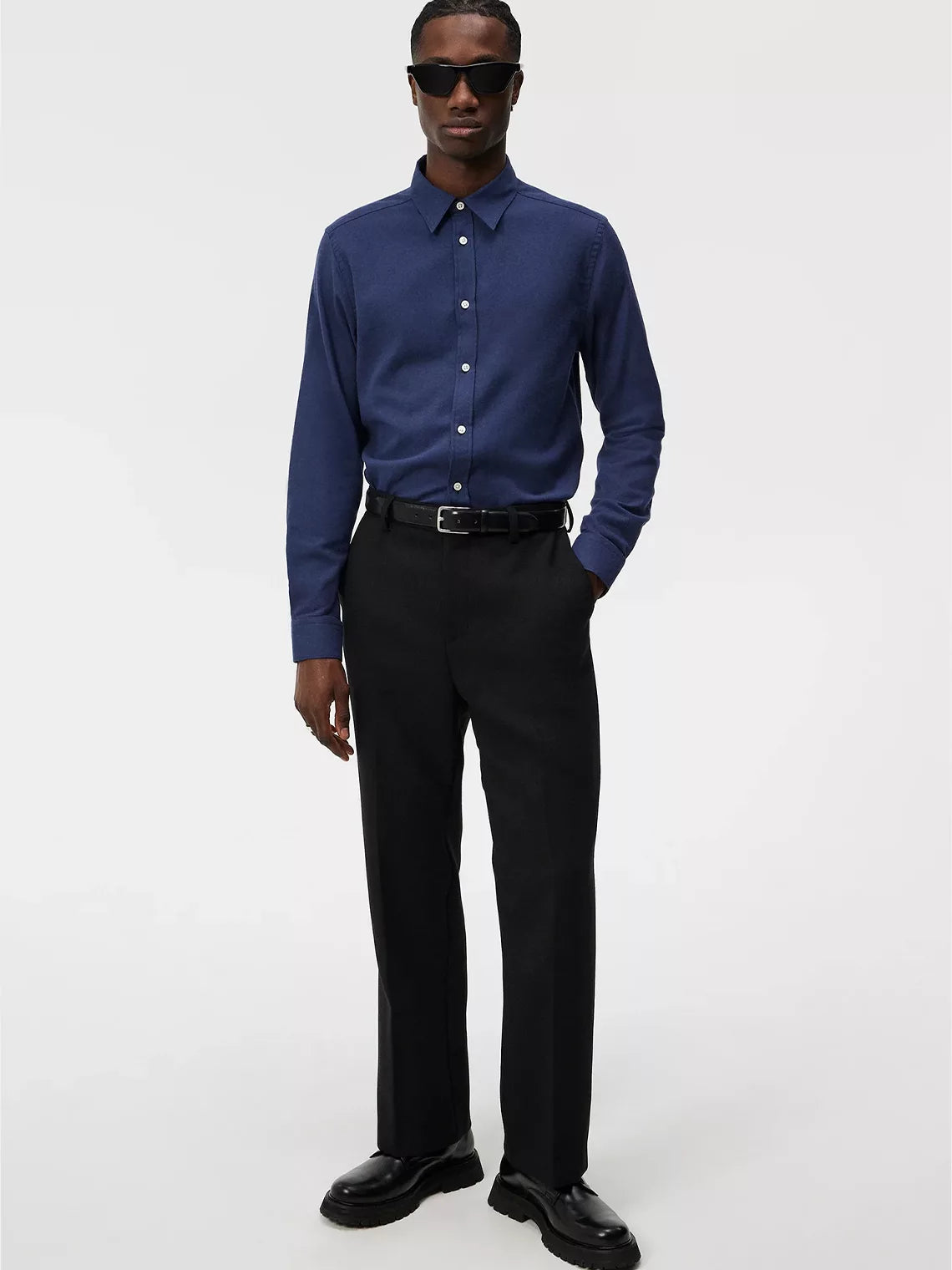 Light Flannel Slim Shirt