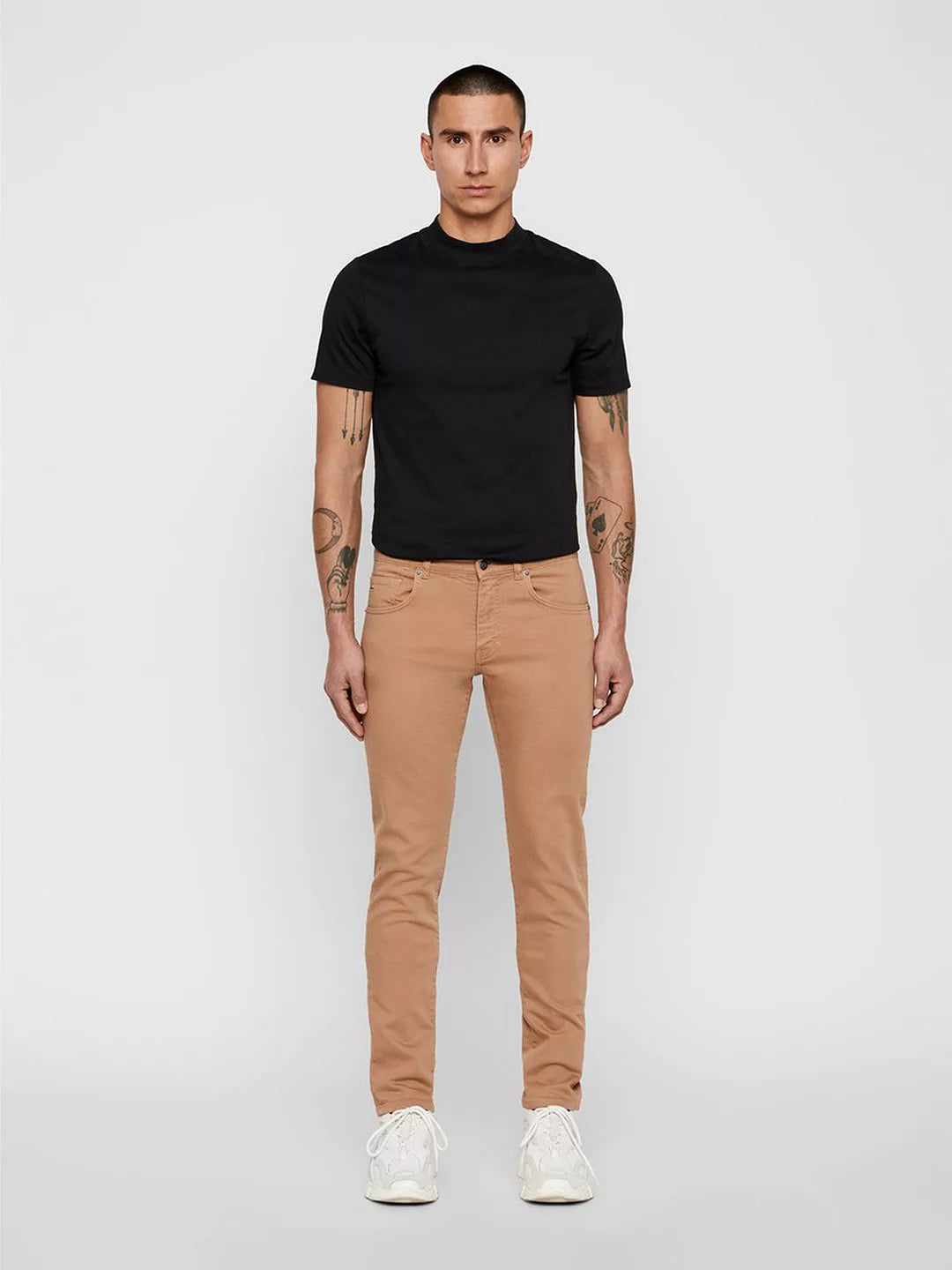 Jay Solid Stretch Jeans - Burro
