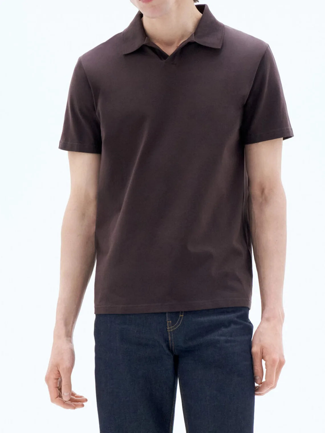 Stretch Cotton Polo T-Shirt