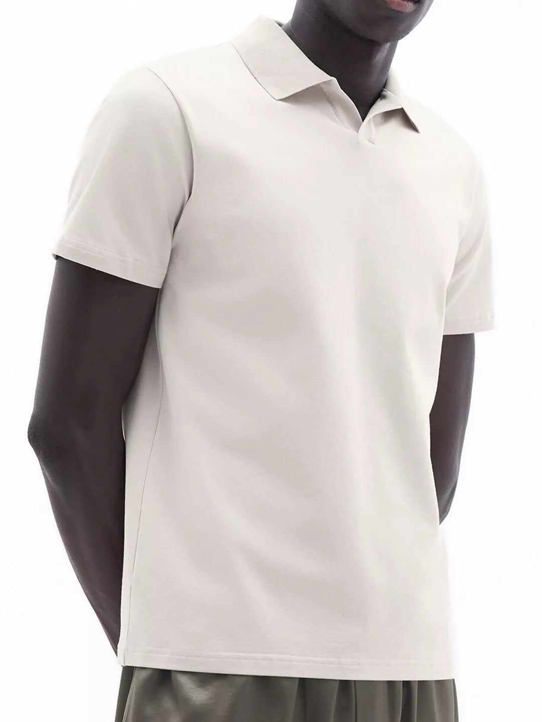 Stretch Cotton Polo T-Shirt