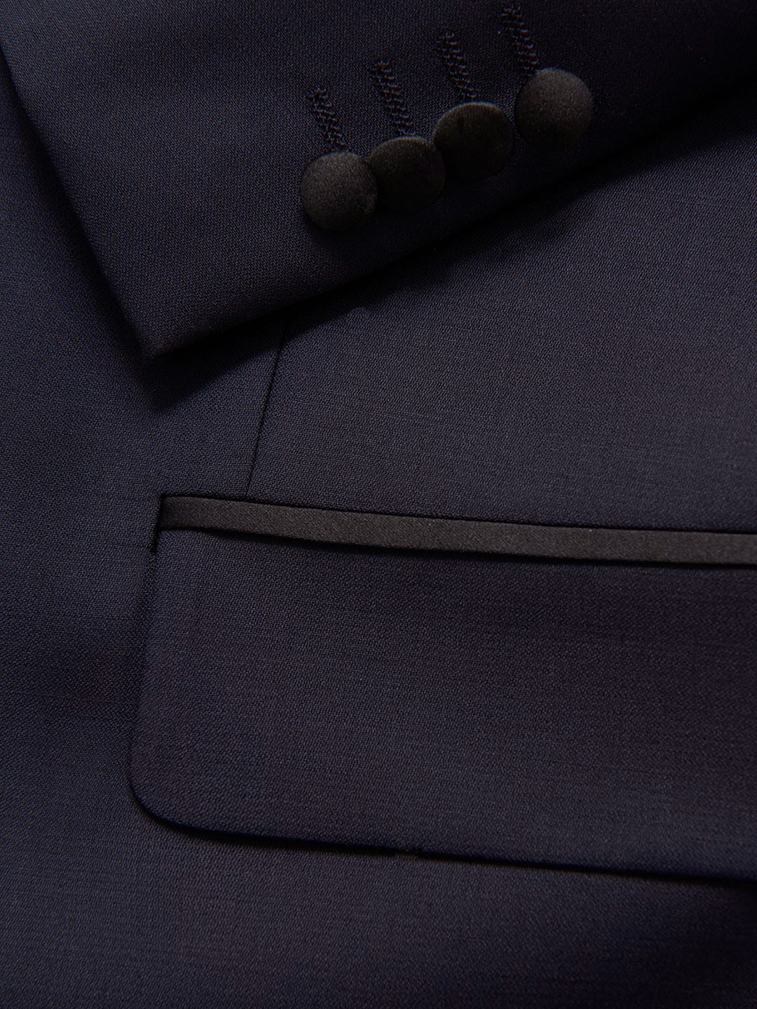 Frampton Tuxedo Blazer - Navy