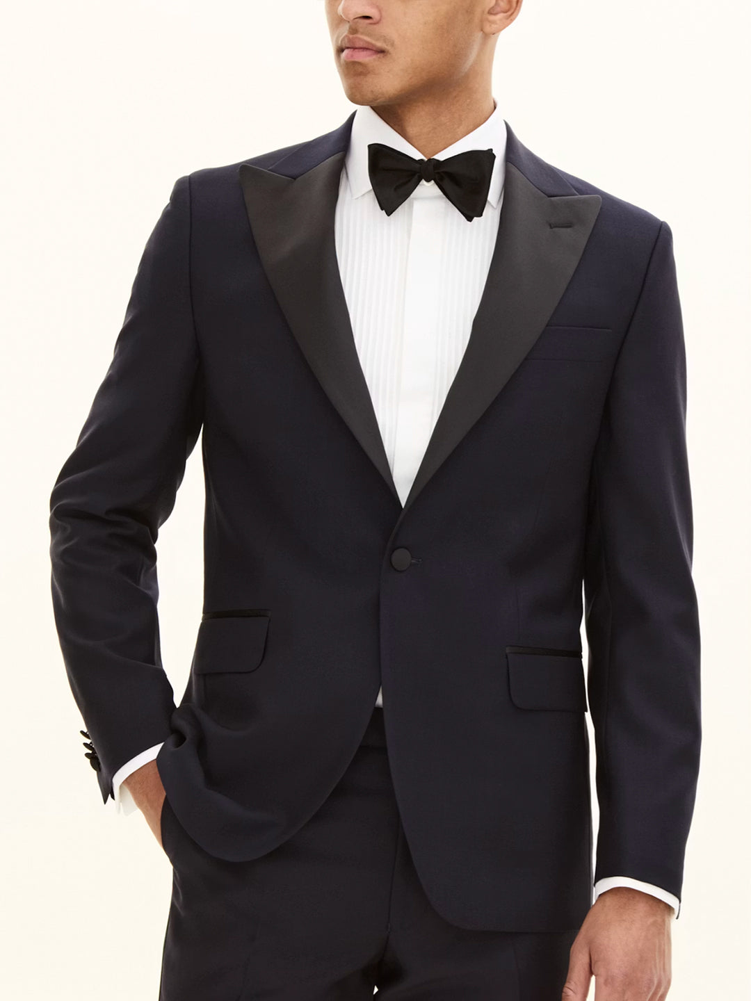 Frampton Tuxedo Blazer - Navy