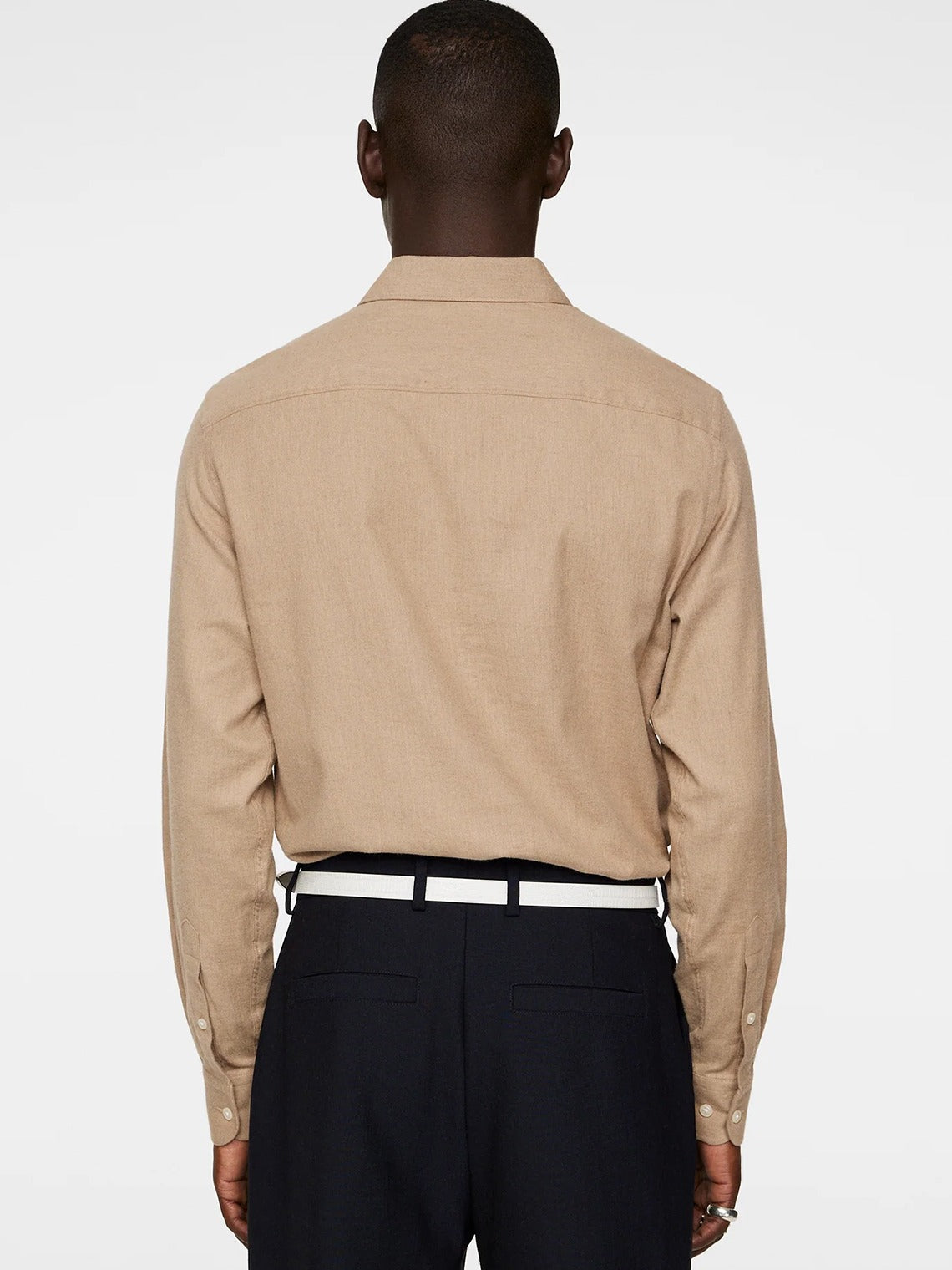 Light Flannel Slim Shirt