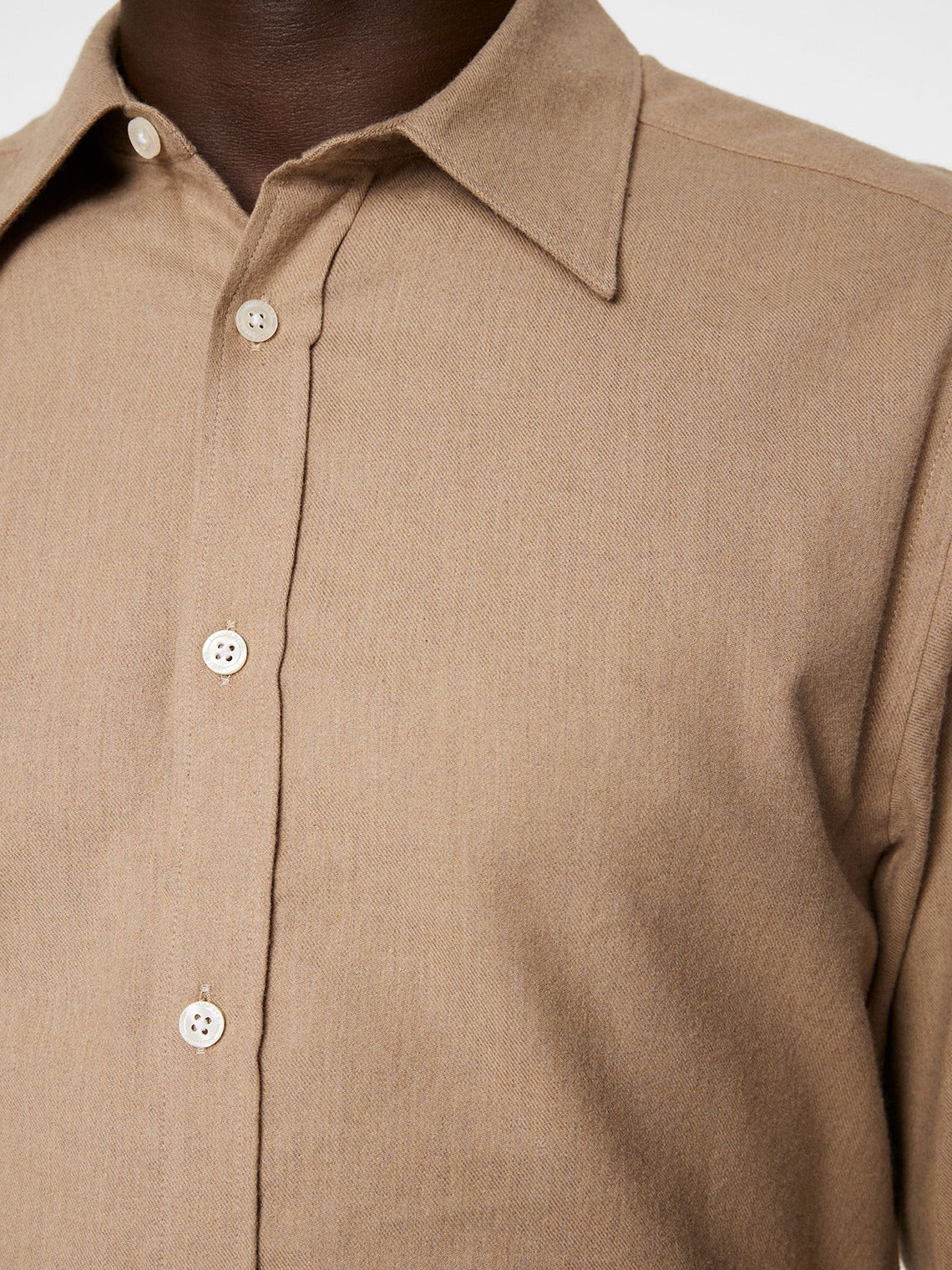 Light Flannel Slim Shirt