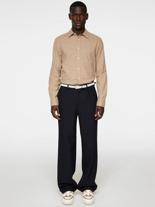 Light Flannel Slim Shirt