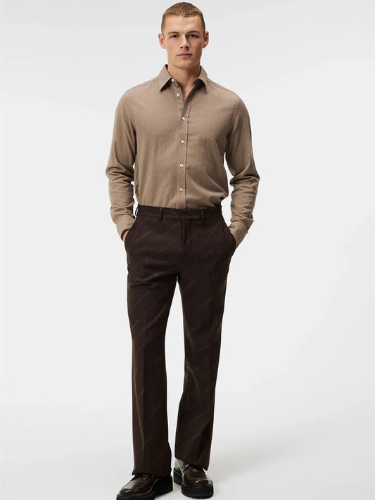 Light Flannel Slim Shirt