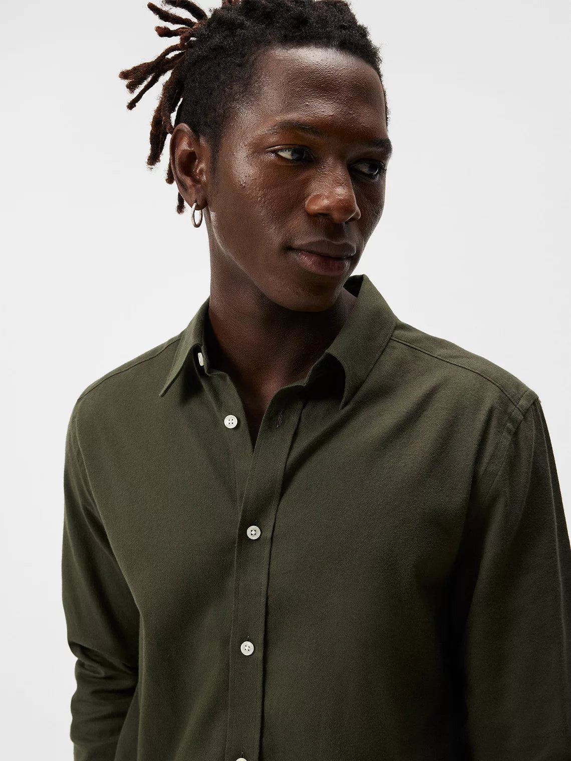 Light Flannel Slim Shirt