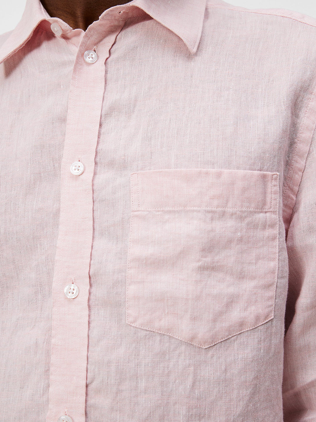 Slim LS Linen Melange Shirt