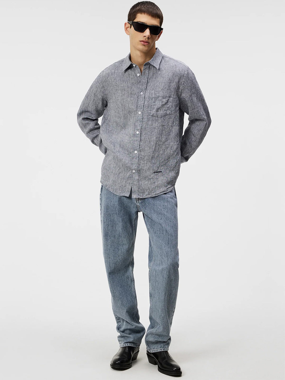Slim LS Linen Melange Shirt