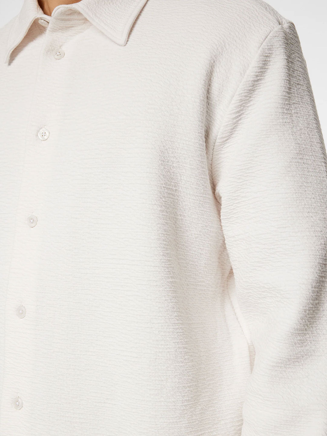 Reg LS Crinkle Jersey Shirt