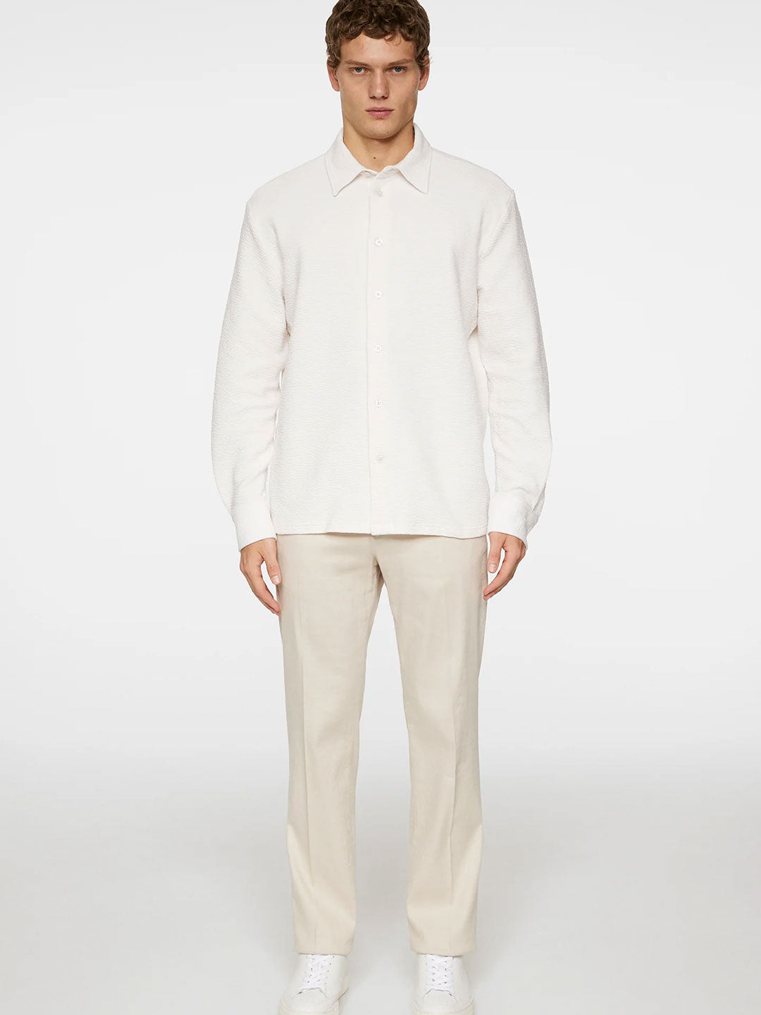 Reg LS Crinkle Jersey Shirt