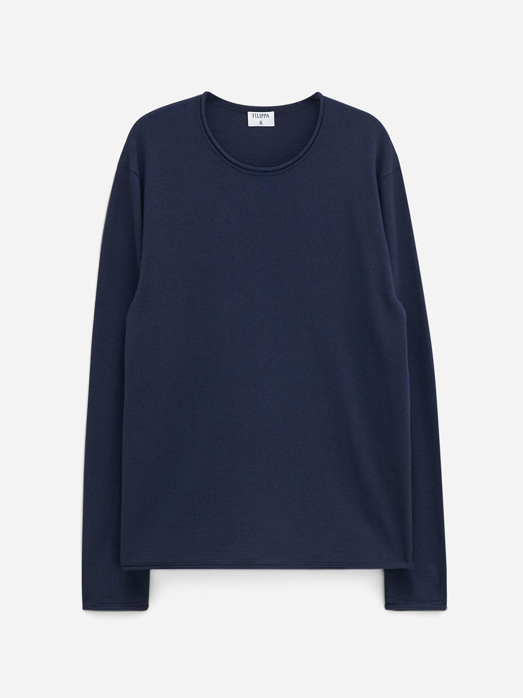 Rolled Edge Knit Sweater