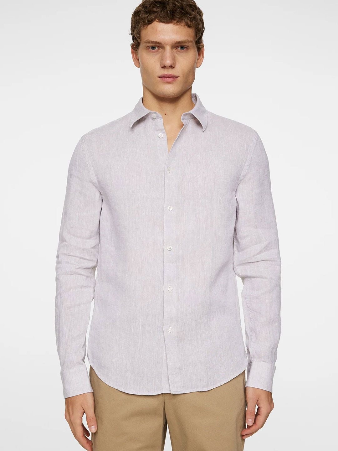 Slim LS Linen Melange Shirt