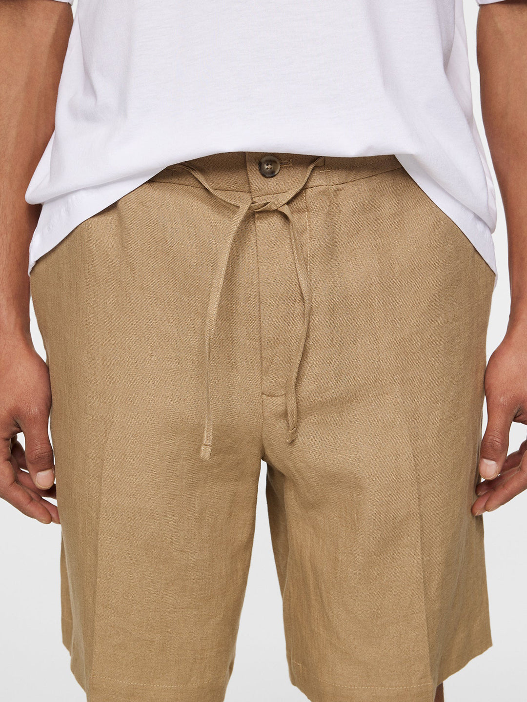 Brady Drape Linen Shorts