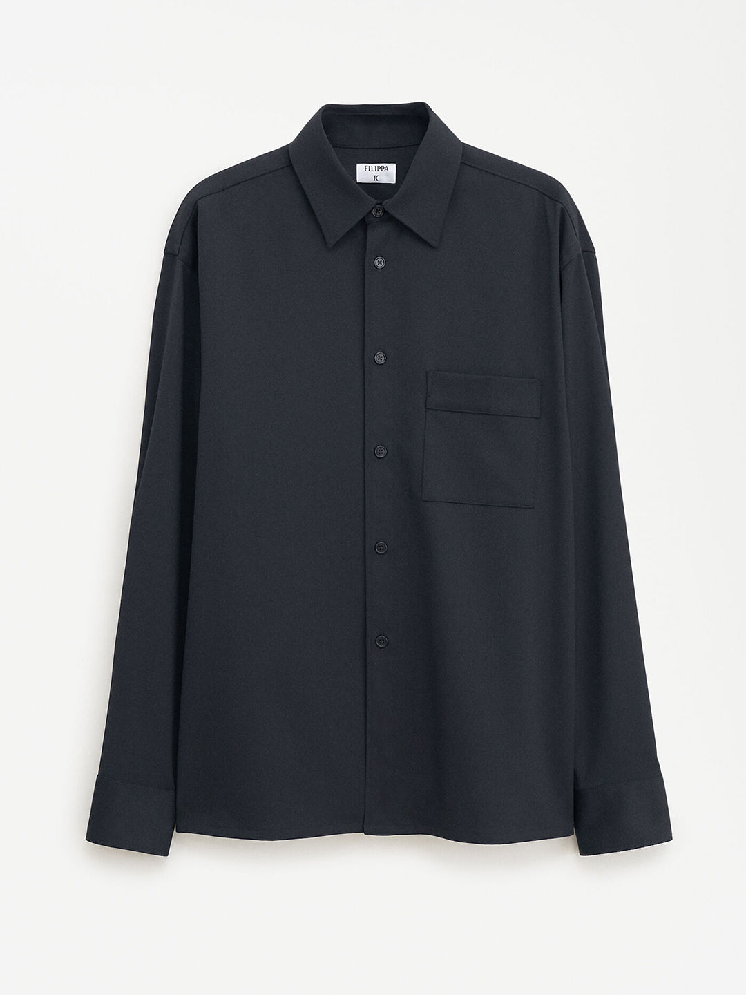 Boxy Wool Twill Shirt