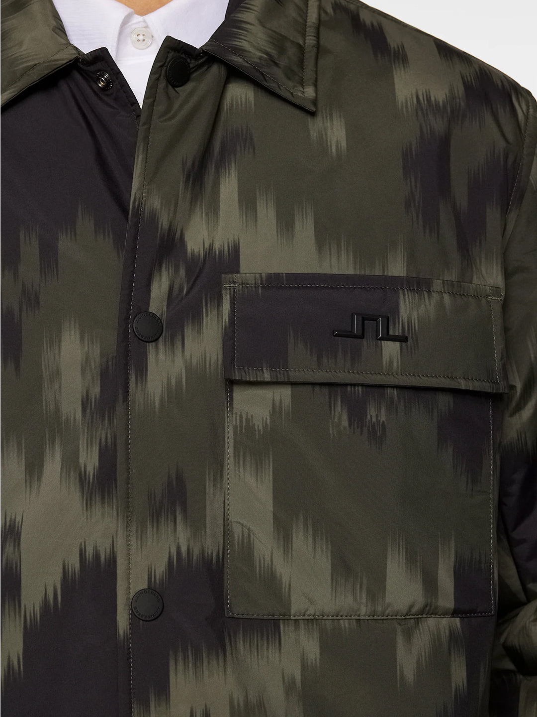 Nile Print padded Overshirt