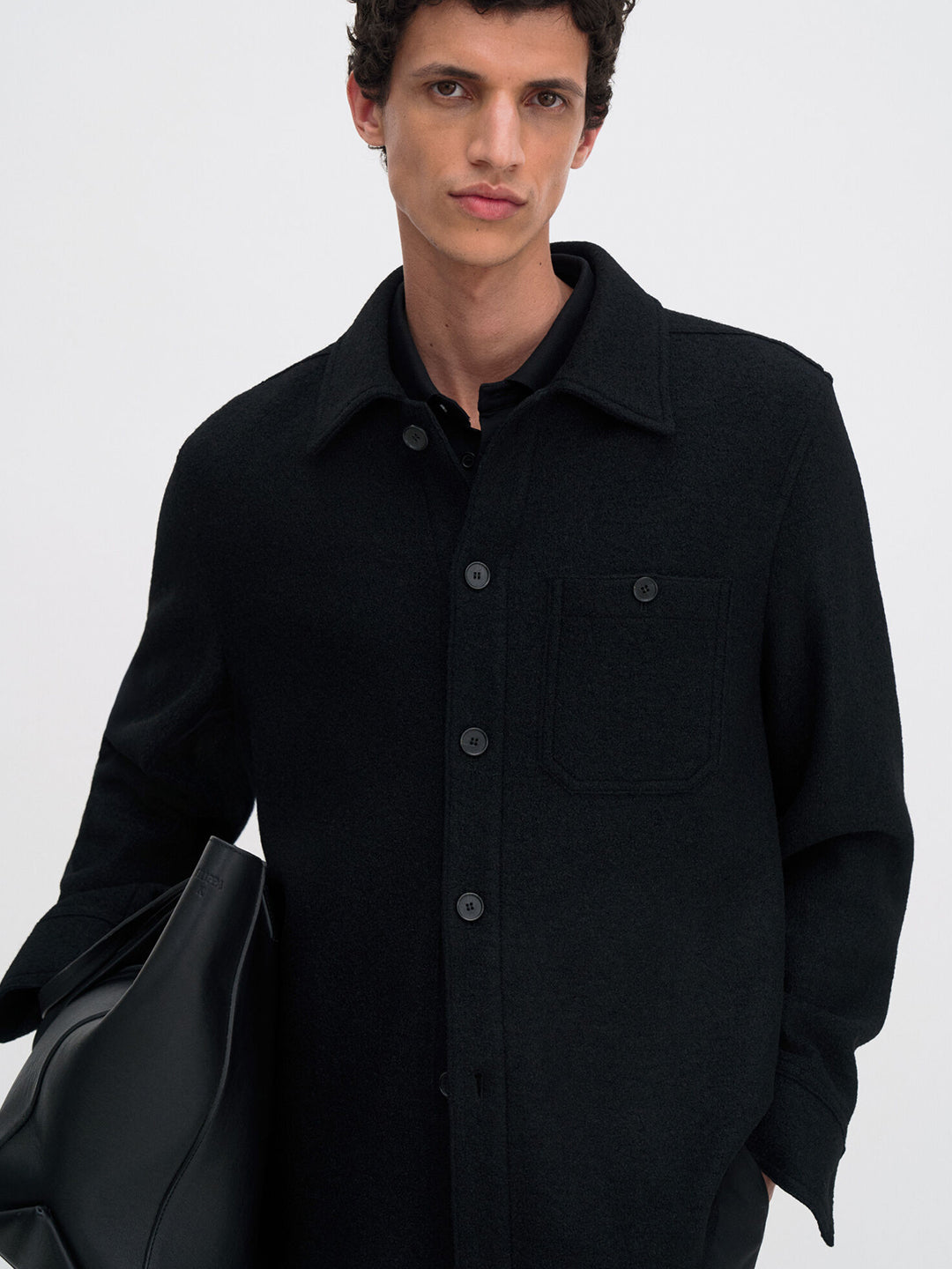 Boiled Wool Shirt Jacket