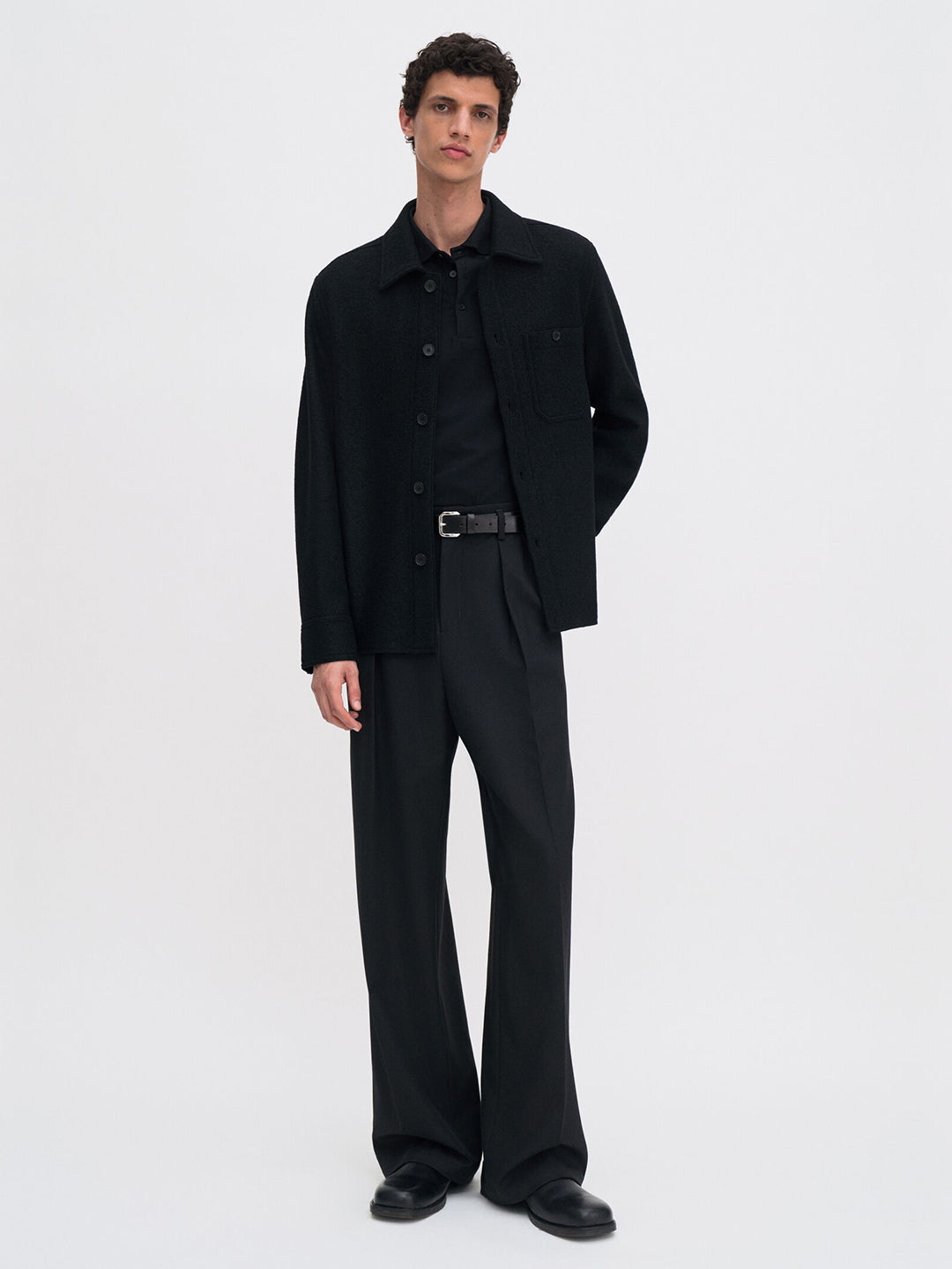 Boiled Wool Shirt Jacket
