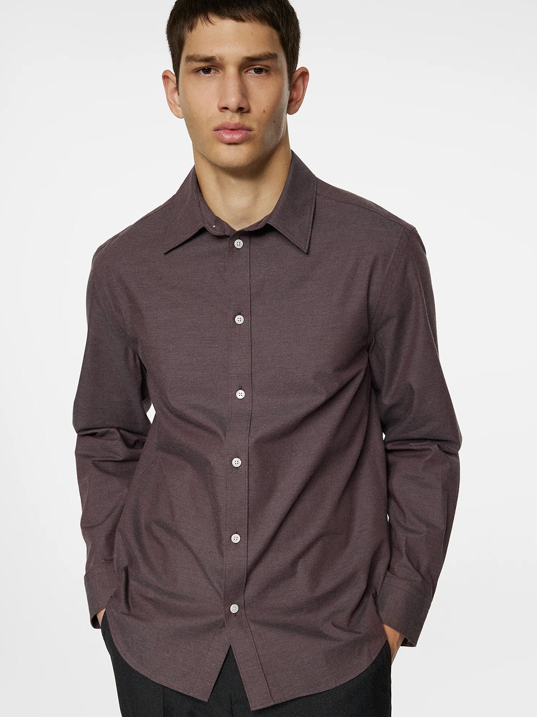 Slim Light Flannel Shirt