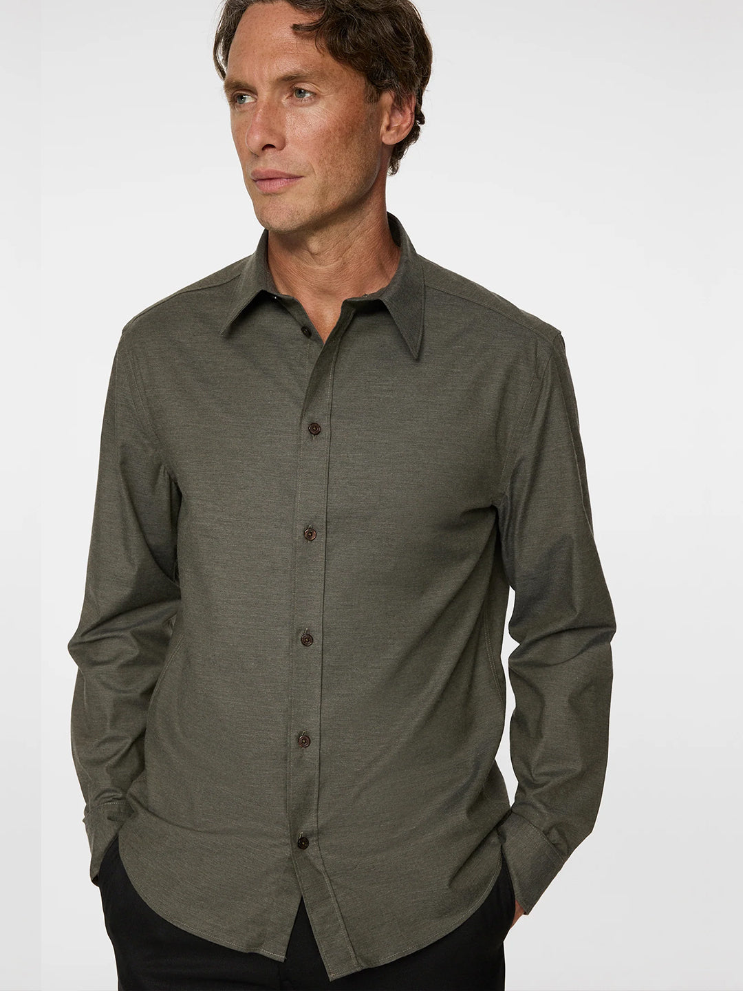 Slim Light Flannel Shirt