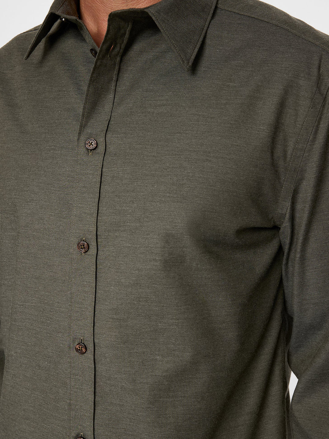 Slim Light Flannel Shirt