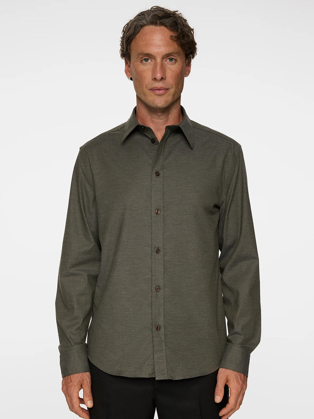 Slim Light Flannel Shirt