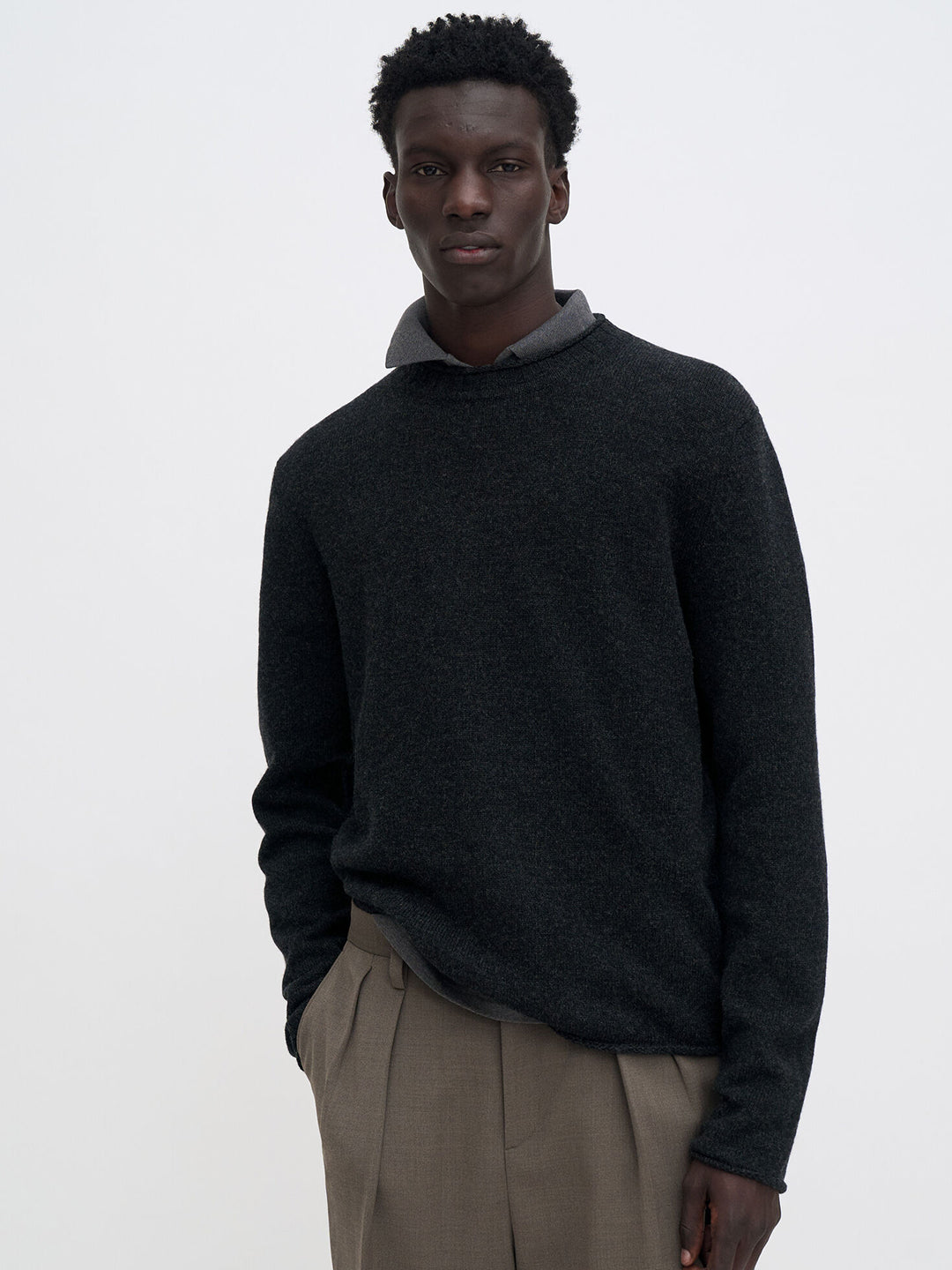 Rolled Hem Sweater