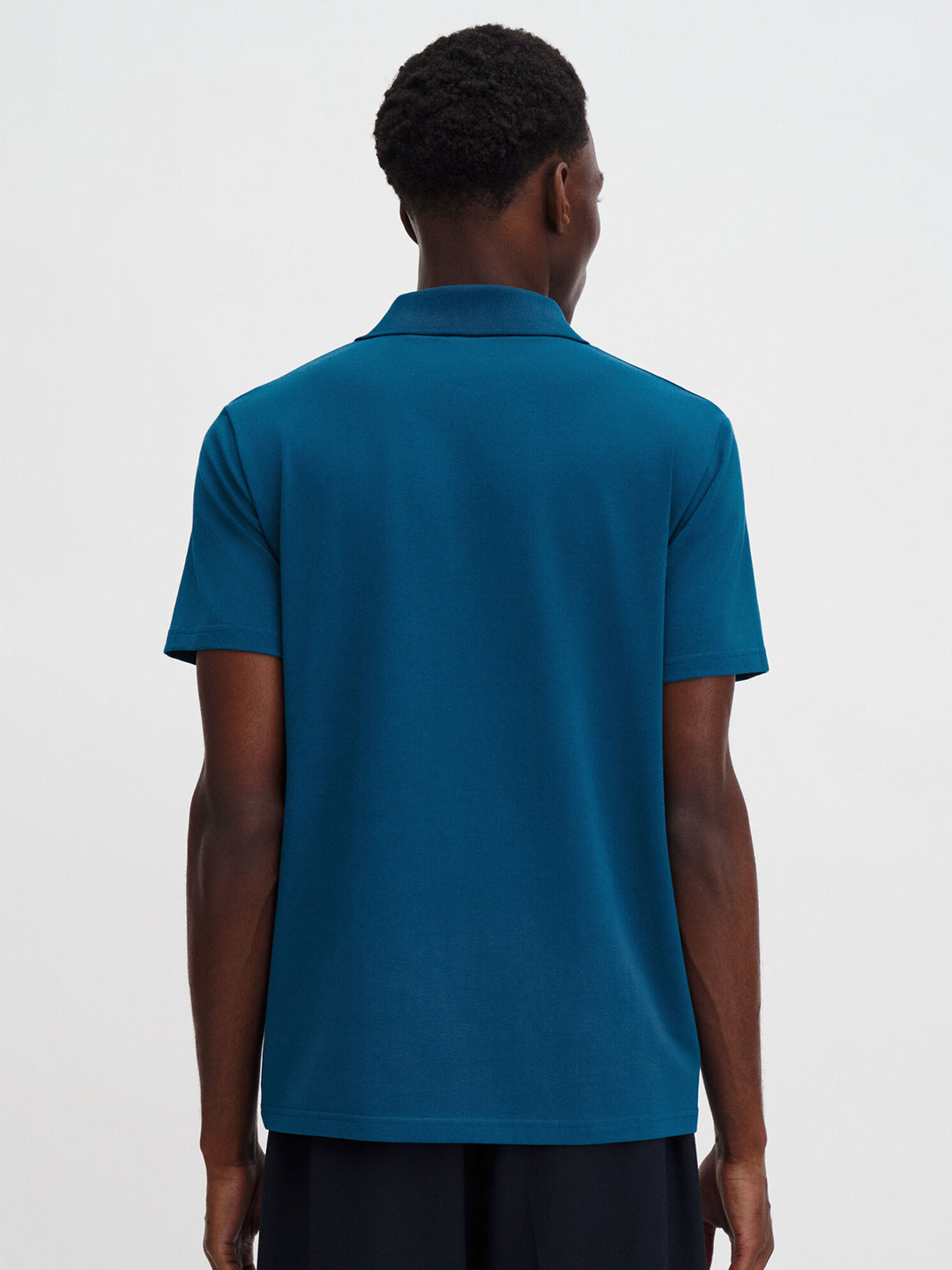 Stretch Cotton Polo T-Shirt