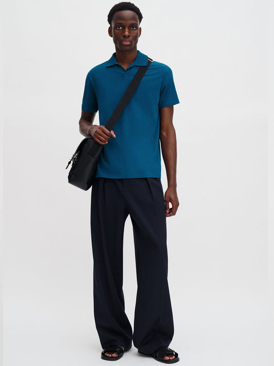 Stretch Cotton Polo T-Shirt