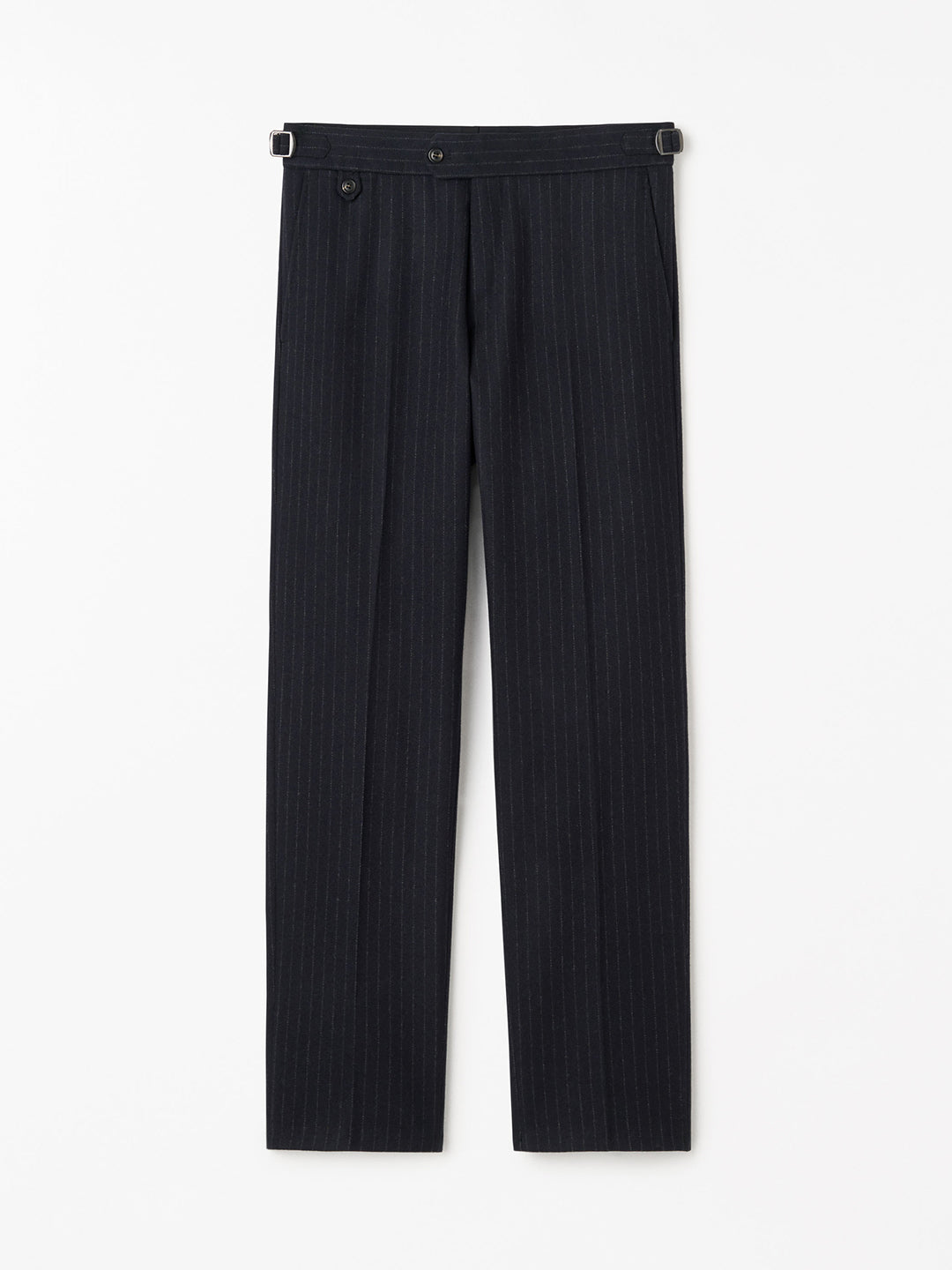 Tense A Pinstripe Wool Trousers