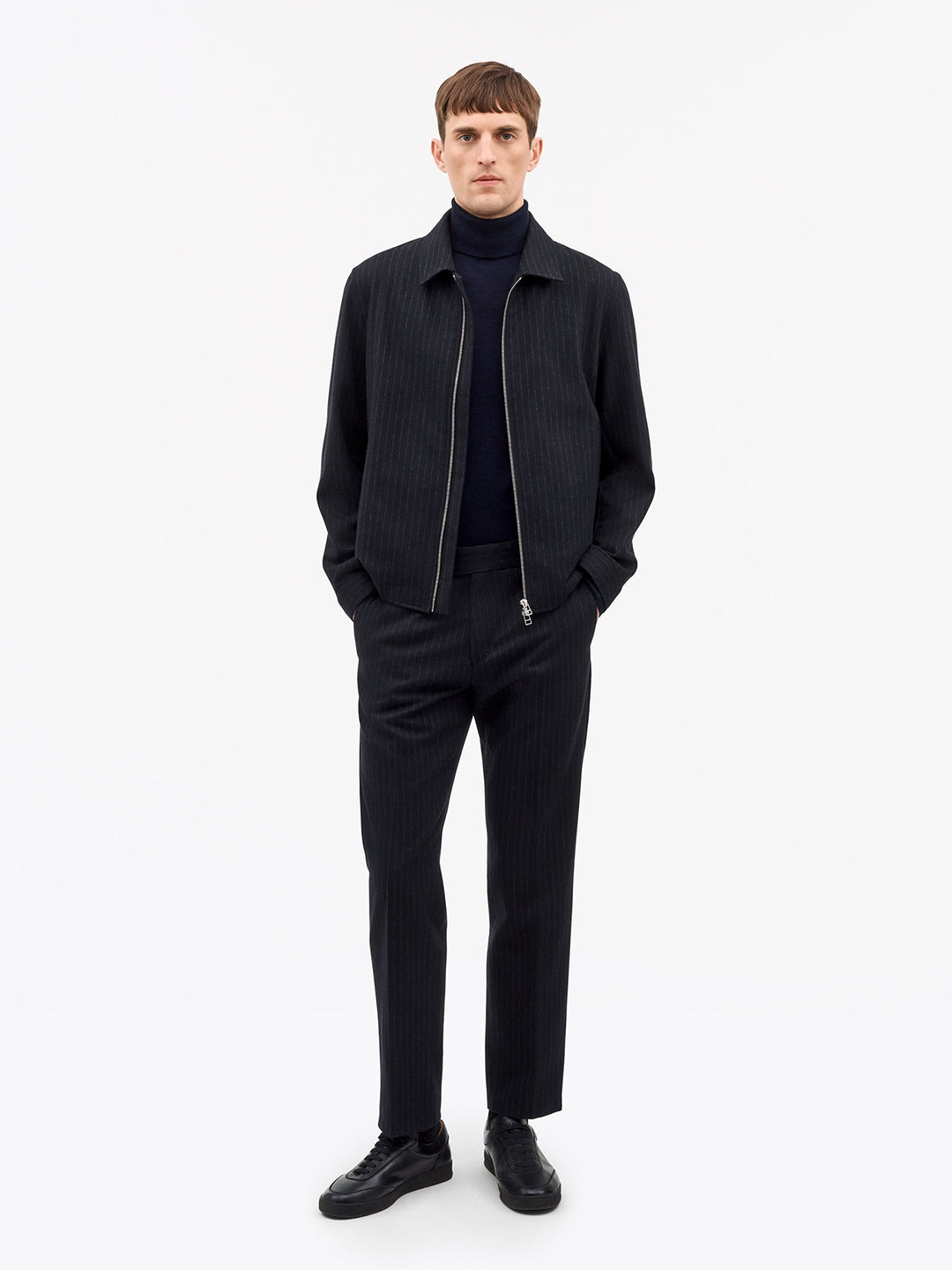 Barnaby C Pinstripe Shirt Jacket