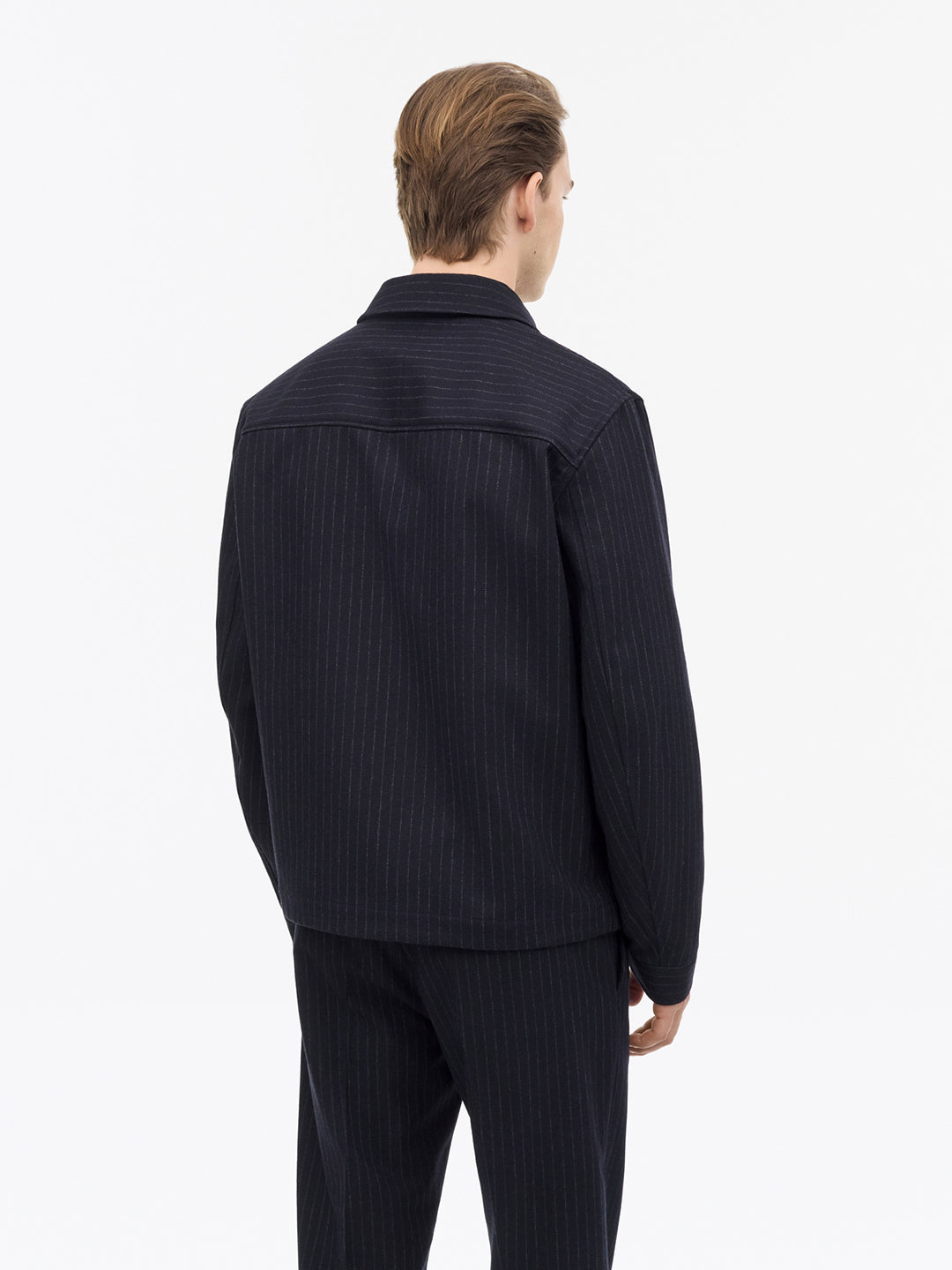 Barnaby C Pinstripe Shirt Jacket