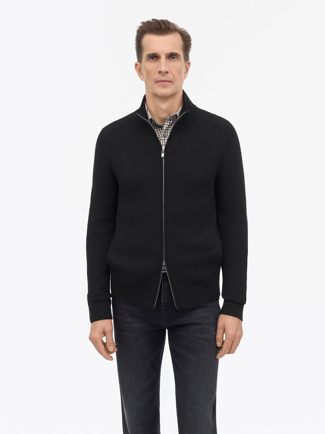 Cassian Merino Zip Cardigan