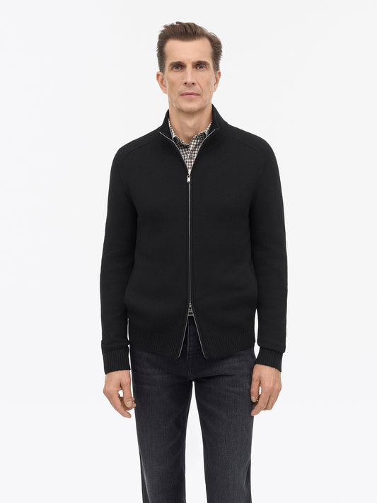 Cassian Merino Zip Cardigan