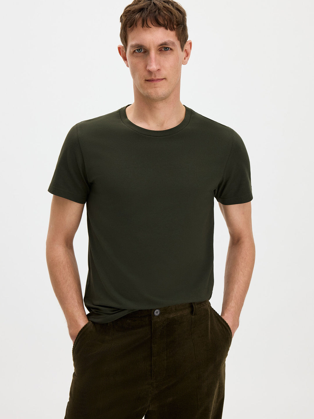 Stretch Cotton Tee