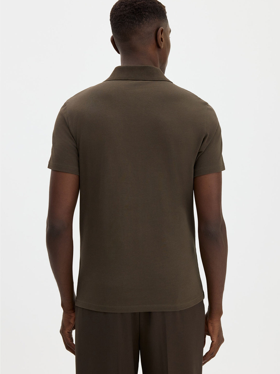 Stretch Cotton Polo T-Shirt