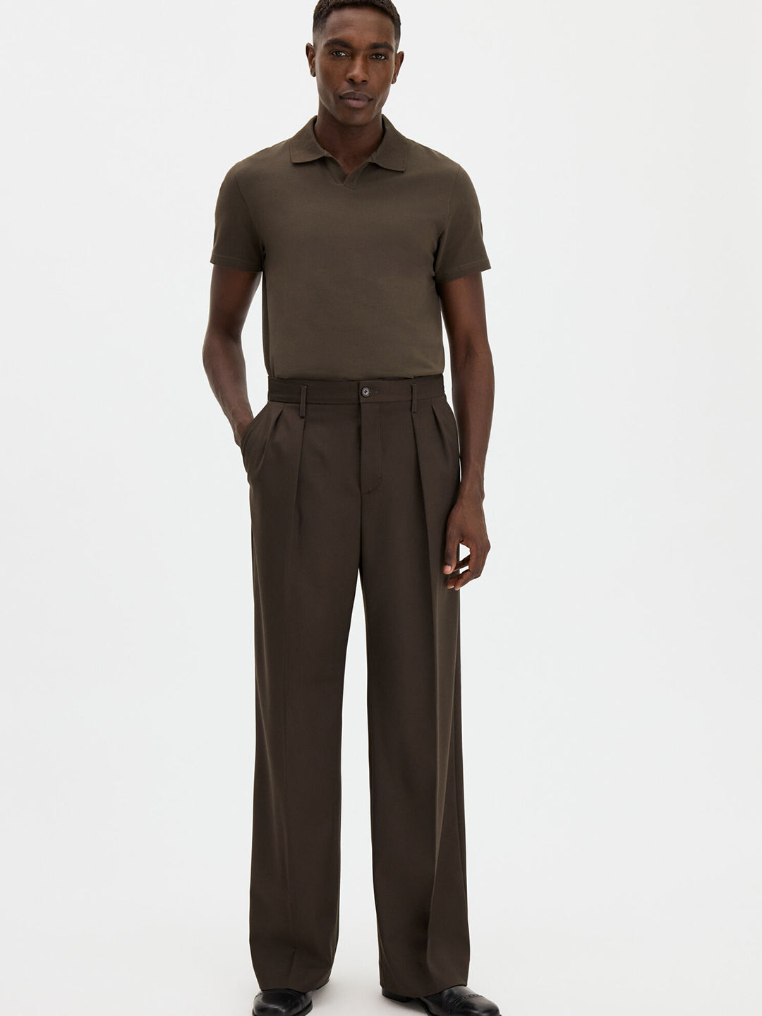 Stretch Cotton Polo T-Shirt