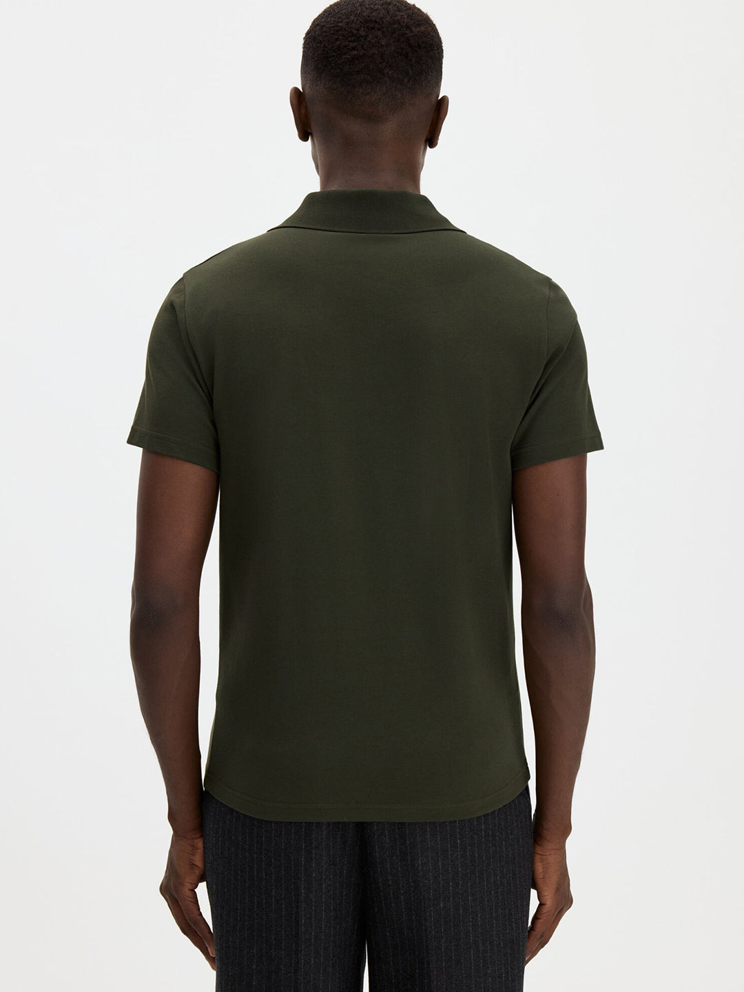 Stretch Cotton Polo T-Shirt