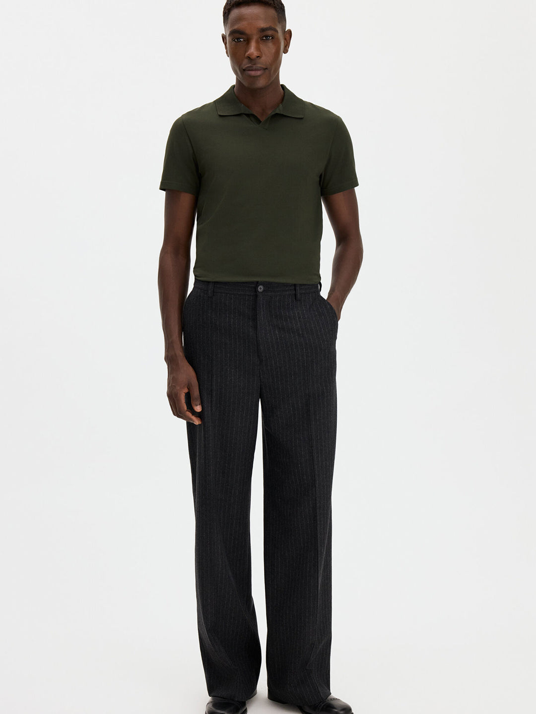 Stretch Cotton Polo T-Shirt